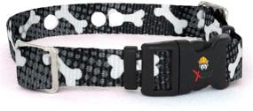 img 3 attached to 🐾 High-Quality Replacement Receiver Collar Straps for All Brands Electric Dog Fences - Black with White Bones, Compatible with PetSafe, Invisible Fence, and More