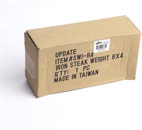 img 1 attached to 🔥 Update International New 8" Barbecue BBQ Grill Steak Weights: Heavy-Weight, Commercial Grade Cast Iron Grill Press for Perfectly Grilled Burgers, Bacon, and Sausages