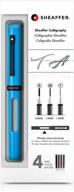 sheaffer calligraphy mini kit with blue pen and assorted nibs and inks logo