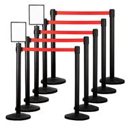 🚧 occupational health & safety stanchion barrier: qbuster retractable product логотип