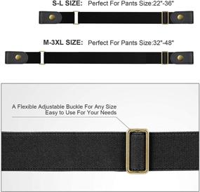 img 1 attached to 👖 Buckle-Free Adjustable Women Belt: WHIPPY No Buckle Elastic Belt - Perfect for Jeans Pants (3 or 4 Pieces)