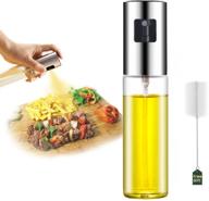 🌿 ecowin 100ml olive oil sprayer for cooking salad, glass bottle olive oil spray, perfect for baking, roasting, bbq, frying, grilling, with stainless steel nozzle logo