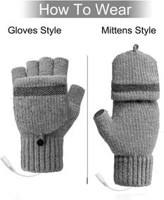 img 2 attached to 🧤 Mittens, Double Sided Heating Mittens 2: Lightweight Computer Accessories, USB Gadgets, and Peripherals