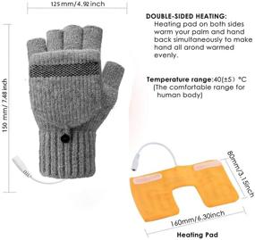 img 3 attached to 🧤 Mittens, Double Sided Heating Mittens 2: Lightweight Computer Accessories, USB Gadgets, and Peripherals