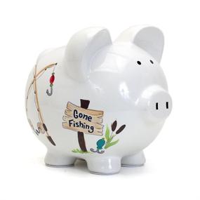 img 4 attached to 🐷 Delightful Child Cherish Ceramic Piggy Fishing Keepsake - Perfect for Saving Precious Memories and Creating a Fun Saving Habit!