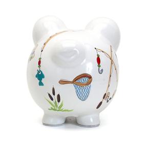 img 3 attached to 🐷 Delightful Child Cherish Ceramic Piggy Fishing Keepsake - Perfect for Saving Precious Memories and Creating a Fun Saving Habit!