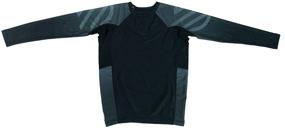 img 3 attached to Optimized Search: Sanabul Kids Essential Long Sleeve Training Rash Guard for MMA BJJ Wrestling
