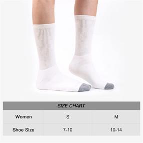 img 3 attached to 🧦 WANDER Women's Athletic Crew Socks - Pack of 8 Pairs | Cushion Running Socks for Women | Sport-Wicking Cotton Socks - Sizes 7-10/10-14