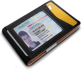 img 2 attached to Bulliant Leather Wallet Holders for Men - 11 👛 Cards Capacity | Organizers for Wallets, Card Cases, and Money