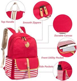 img 2 attached to 🎒 Рюкзак-плечевая сумка Leaper с утолщенным плечевым ремнем для детей: Прочные и модные варианты