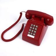 📞 retro single line corded desk phone with extra loud ringer - ideal for home, hotel, office, and school use! logo