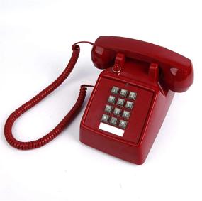 img 4 attached to 📞 Retro Single Line Corded Desk Phone with Extra Loud Ringer - Ideal for Home, Hotel, Office, and School Use!