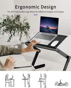 img 2 attached to Adjustable SUVANE Portable Workstation Ergonomic