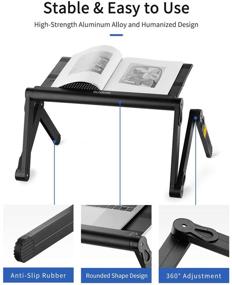 img 1 attached to Adjustable SUVANE Portable Workstation Ergonomic