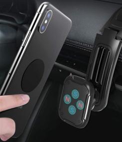 img 1 attached to 📱 TIMPOU Magnetic Phone Car Mount: Universal Dashboard Holder with Air Vent Clip, Strong Suction Cup, Long Arm & Powerful Magnets for All Smartphones