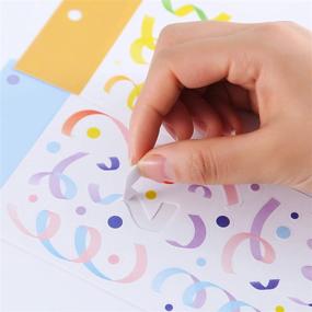 img 1 attached to 25 Sheets Colorful Korean Deco Stickers - Alphabet, Numbers, Ribbons, Stars, 🎨 and Love for Arts, Crafts, Greeting Cards, Photos, Scrapbooks, Home Decor, and DIY Projects