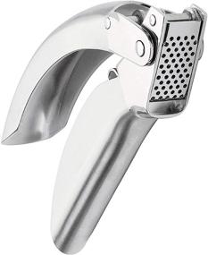 img 4 attached to 🧄 Kuhn Rikon Epicurean Stainless Steel Garlic Press - Compact Silver Design, 6.5" x 1" x 1.5" - Improved SEO