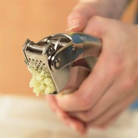 img 1 attached to 🧄 Kuhn Rikon Epicurean Stainless Steel Garlic Press - Compact Silver Design, 6.5" x 1" x 1.5" - Improved SEO