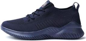 img 2 attached to 🏃 Ultra-Light Breathable Men's Athletic Sneakers: Perfect for Walking and Running