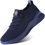 🏃 ultra-light breathable men's athletic sneakers: perfect for walking and running логотип