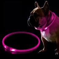 🐶 enhance dog safety at night with usb rechargeable led dog collar logo