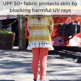 img 2 attached to 🌞 UPF 50+ Sun Protection Leggings for Boys & Girls - Soft Bamboo by Shedo Lane Kids