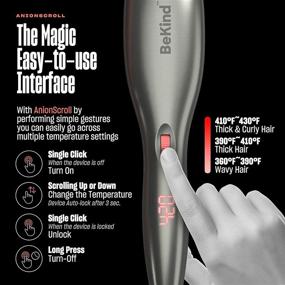 img 2 attached to 🎁 BeKind 30-IN-1 Anion Hair Straightener Brush: Upgraded with Fast Heat-Up, Anti-Scald Design & Variable Temperature Settings – Perfect Gifts for Girls and Women