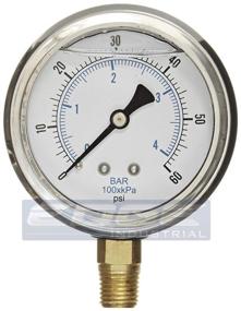 img 4 attached to High Precision Stainless Pressure Gauge for Compressor Hydraulic Testing and Inspection