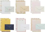 💌 imagicoo 32 lovely cute writing stationery paper letter set with envelopes and stickers - style-11 (8.3x5.8) logo