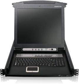 img 1 attached to 💻 IOGEAR 16-Port Rackmount KVM Switch Console with 17-inch TFT LCD Monitor, Keyboard, and Touchpad - USB Cables Included