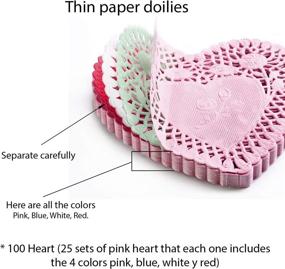 img 3 attached to ❤️ Romantic Valentines Heart-Shaped Doilies: The Perfect Valentine Decorations