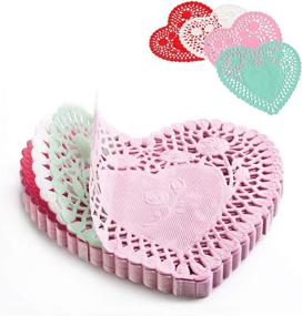 img 4 attached to ❤️ Romantic Valentines Heart-Shaped Doilies: The Perfect Valentine Decorations