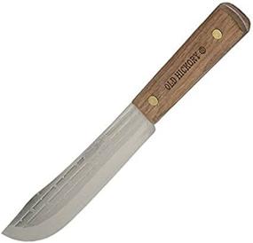 img 3 attached to 🔪 Ontario Knife - Old Hickory 7-7 7&#34; Carbon Steel Butcher Knife: Unbeatable Quality for Kitchen Perfection