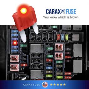 img 1 attached to 🚗 CARAX Glow Fuse – Premium Mini Blade Assortment Kit – 50 pcs. – LED Automotive Fuse with Easy Identification – Glow When Blown – Smart Auto Glow Technology – Mix 50 pcs.