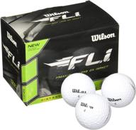 🏌️ wilson staff f.l.i. white golf balls - pack of 12: improved seo-optimized product name логотип