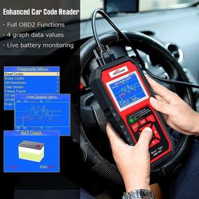 img 1 attached to 🔧 KONNWEI KW850 OBD2 Scanner: Professional Automotive Code Reader & Diagnostic Tool (2021 Update)