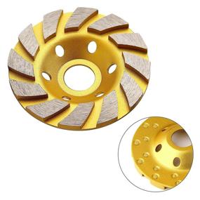 img 2 attached to 🛠️ Sansheng 4-Piece Concrete Grinding Wheel Set: 4-inch Diamond Cup Wheels for Angle Grinder - Perfect for Grinding Concrete & Granite