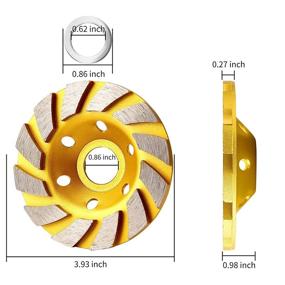 img 3 attached to 🛠️ Sansheng 4-Piece Concrete Grinding Wheel Set: 4-inch Diamond Cup Wheels for Angle Grinder - Perfect for Grinding Concrete & Granite