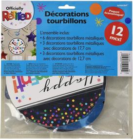 img 1 attached to 🎉 Amscan Fun-Filled Retirement Party Foil Swirl Decorations - Happy Retirement and Off the Clock! - 12 Pieces - Paper Made