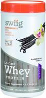 swiig lo-carb whey protein powder, natural madagascar vanilla flavor, 2.2lb logo