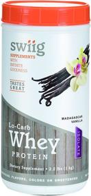 img 4 attached to swiig Lo-Carb Whey Protein Powder, Natural Madagascar Vanilla Flavor, 2.2lb