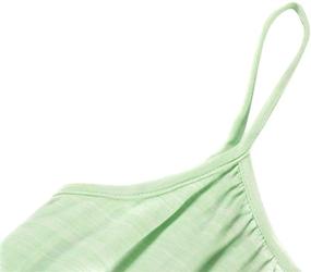 img 2 attached to 👗 Cotton Kid Beach Dress for Girls - Bonny Billy Spaghetti Strap Solid Color