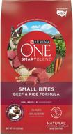 🐶 purina one smartblend natural adult small bites dry dog food with beef and rice логотип