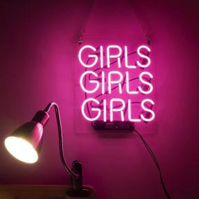 img 3 attached to Vibrant Neon Signs Girl Wall Decor: Liven Up Your Bedroom with LED Neon Light Sign