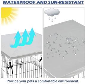 img 2 attached to EXPAWLORER Playpen Sun Proof Water Proof Outdoor