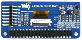 img 1 attached to 🔲 2.23" ОЛЕД-дисплей НАТ для Raspberry Pi 2B/3B/4B/Zero/Zero W Jetson Nano, 128x32 пикселей, SPI/I2C интерфейс от XYGStudy.