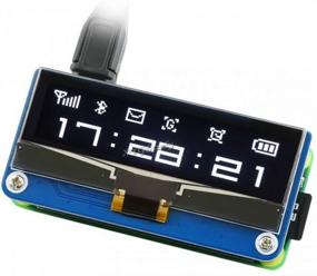 img 4 attached to 🔲 2.23" ОЛЕД-дисплей НАТ для Raspberry Pi 2B/3B/4B/Zero/Zero W Jetson Nano, 128x32 пикселей, SPI/I2C интерфейс от XYGStudy.