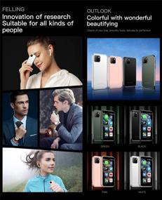 img 1 attached to SOYES XS11 3G Mini Smartphone 2.5 Inch WiFi GPS 1GB RAM 8GB ROM Quad Core Android 6.0 Cell Phones 3D Glass Slim Body HD Camera Dual Sim Google Play Cute Smartphone(Black)