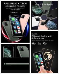img 3 attached to SOYES XS11 3G Mini Smartphone 2.5 Inch WiFi GPS 1GB RAM 8GB ROM Quad Core Android 6.0 Cell Phones 3D Glass Slim Body HD Camera Dual Sim Google Play Cute Smartphone(Black)