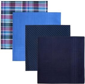img 1 attached to 🧣 Retreez Piece Cotton Assorted Handkerchiefs: Stylish Men's Accessories and Versatile Handkerchiefs